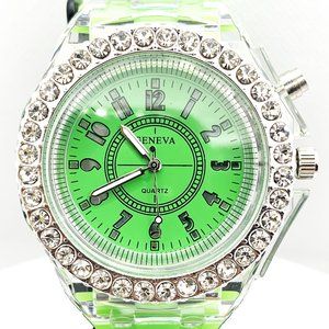 Hot Selling Multicolor LED Fashion Watch Green